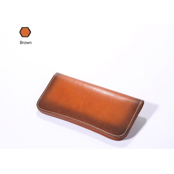 Vegetable Tanned Leather Wallet Mens Long Wallet Womens Leather Wallets