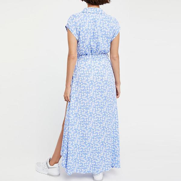 Wholesale 100% Rayon Women's Summer Maxi Dress with Customized Size and Breathable Fabric