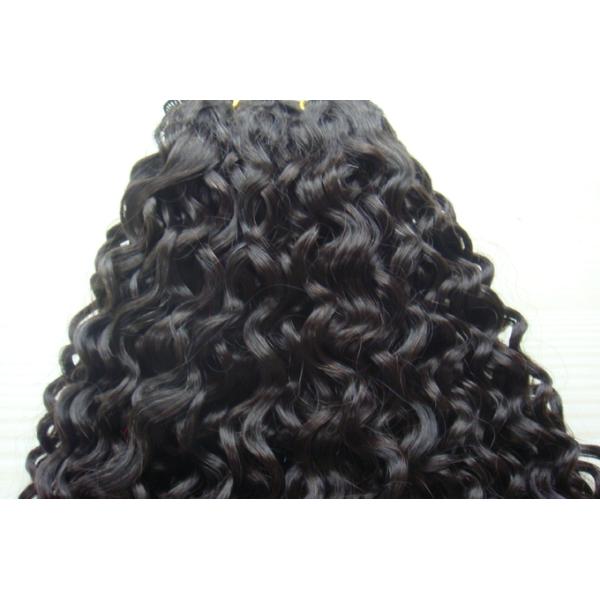 100g Real Hair Extensions Bundle And Closure Heat Resistant Black Or Custom