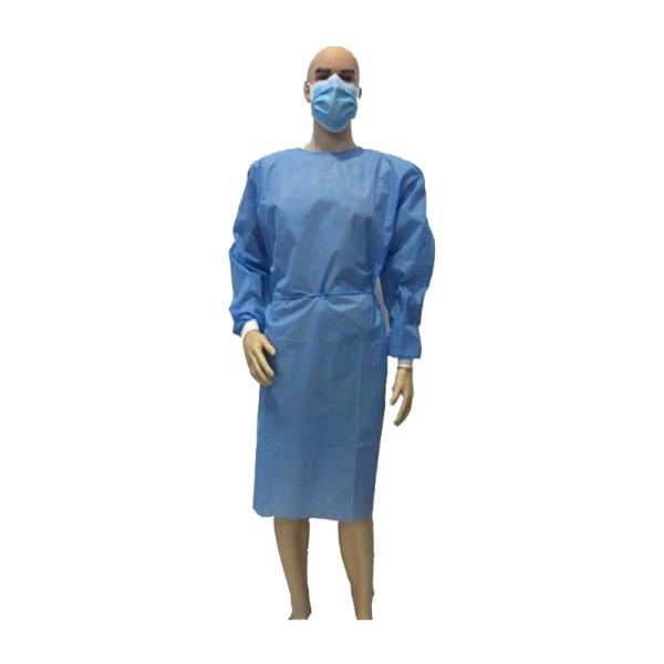 Doctor Knit Cuff Breathable Disposable Blue Lab Coats
