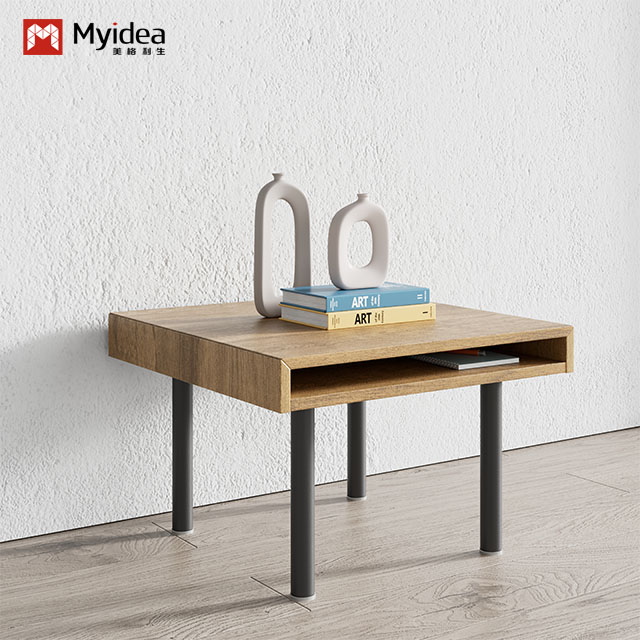 Modern Office Reception Coffee Table with Sturdy Steel Legs – A Durable, Space-Efficient Table for Waiting Areas, Breakrooms, and Guest Lounges.