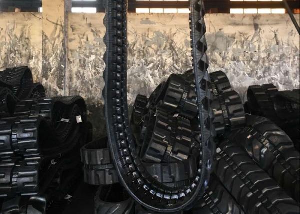 trilhas de borracha do preto da substituição de 300x53x80K Kubota para a mini maquinaria de construção