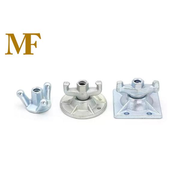 取り付け穴が付いている120mmの足場の型枠のタイのナット版