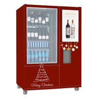Entrenamiento de acero del vino del dispensador del negro inoxidable de la máquina expendedora con el sistema de enfriamiento