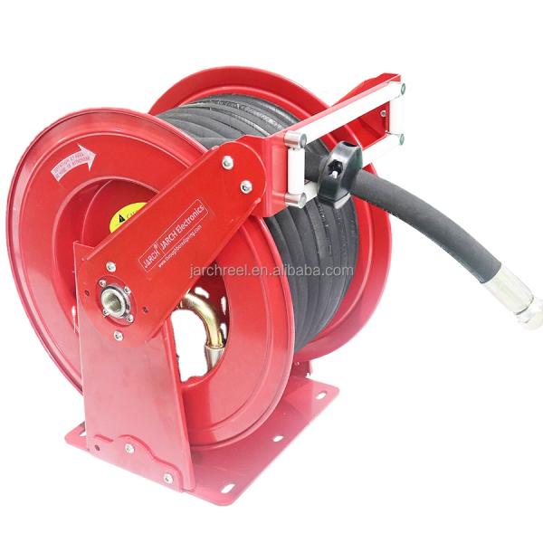 Twin Hoses Retractable Hose Reel 49cm STEEL High Pressure FCC