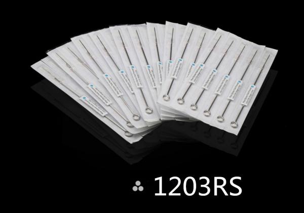 1203RS Flat Liner Tattoo Needles 3 Liners Shading Needles Sterilized By E O Gas