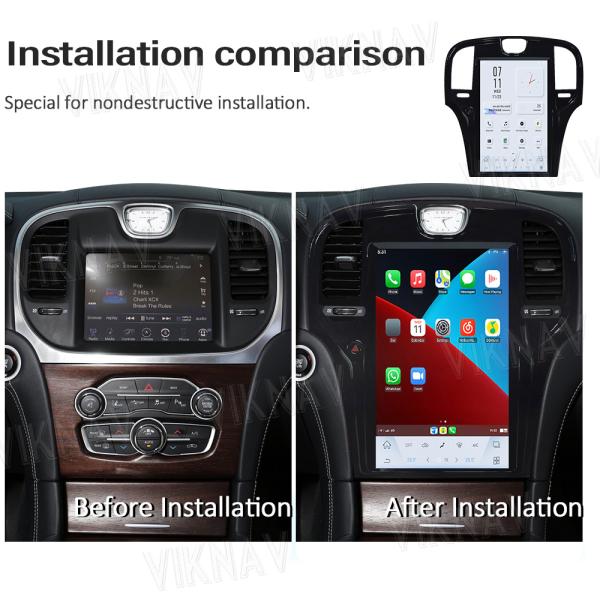 Стерео автомобильный радиоприемник экрана касания для радиотелеграфа 2013-2019 андроида 11 Крайслер 300C