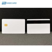 Branco EMV Chip Cards HiCo de WCT SLE4442 2 cartões vazios da listra magnética