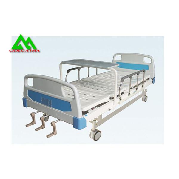 Three Wave Lifting Medical Hospital Bed Equipment With Wheel Multifunction