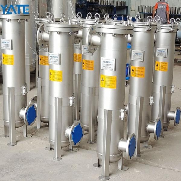 Food Grade Tequila Brandy Wine Beer Vodka Filtration System Single / Multi Bag Filter Housing With 10 Bar Pressure Capacity