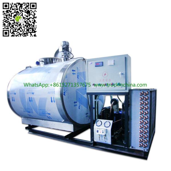 Stainless steel Milk Cooling Tank Body For Lorry Trucks 8CBM- 25CBM