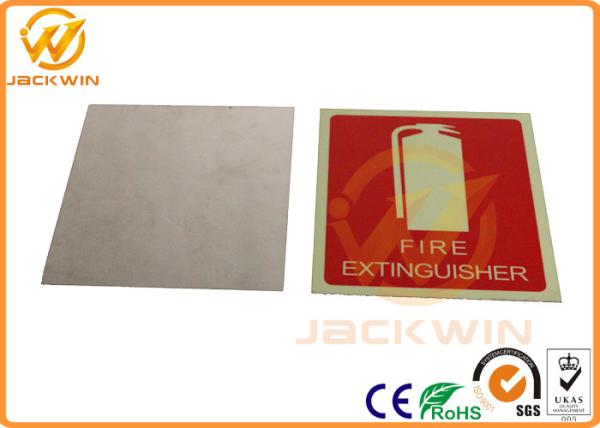 Aluminum / PP Highway Traffic Signs High Reflective Fire Extinguisher for Warning