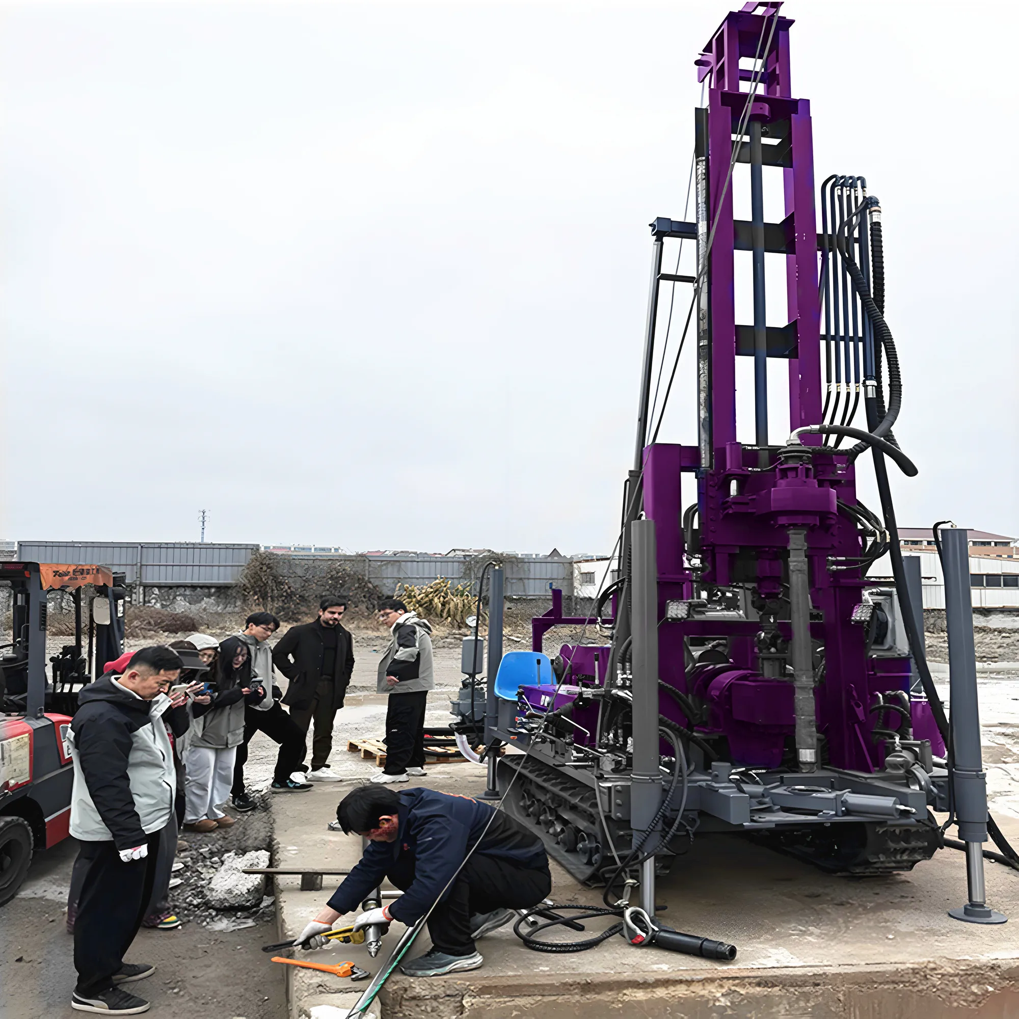 Crawler Rock Core Drilling Machine Geological Exploration Drill Rigs  Hydraulic Core Drilling Rig