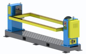 1300 kg Positioner de solda Motor de cabeça e cauda Máquina de transposição de