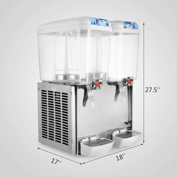 Distribuidor da bebida/fruto frios comerciais Juice Dispenser Machine Double Head