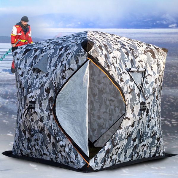 High Quality Pop-Up Camp Sauna Tent Portable Folding Insulated Winter Fishing Tent for Hiking and Camping Extra Large Size