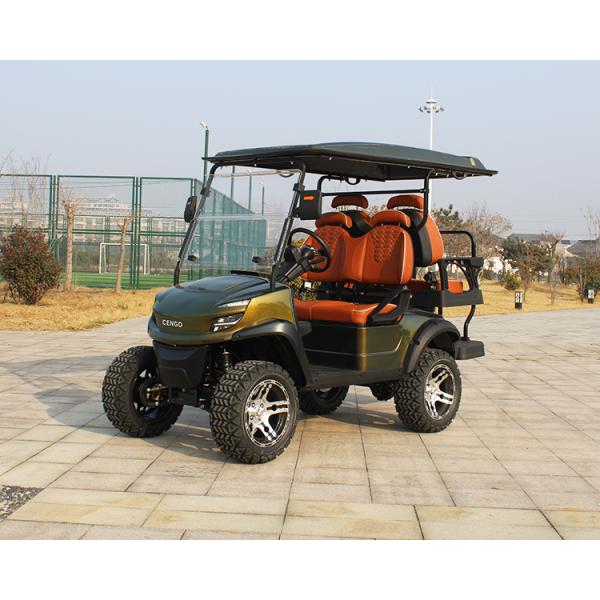 Lancement d'un chariot de golf électrique 2 2 places Buggy avec une vitesse de 30 à 50 km/h et un dégagement minimal de 150 à 200 mm