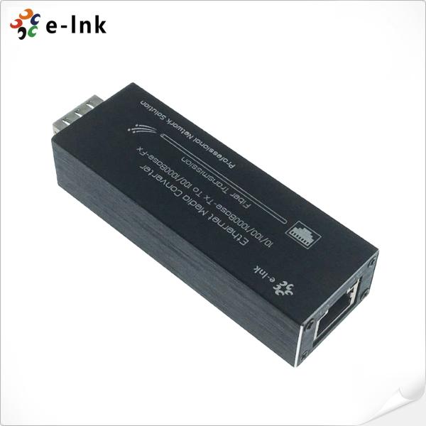 Micro Mini Ethernet de Gigabit alimentado por USB a convertidor de medios de fibra SFP