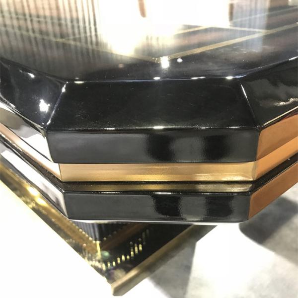Mobília luxuosa da casa da sala de jantar da tabela feita sob encomenda de Burl Piano Lacquer Modern Dining