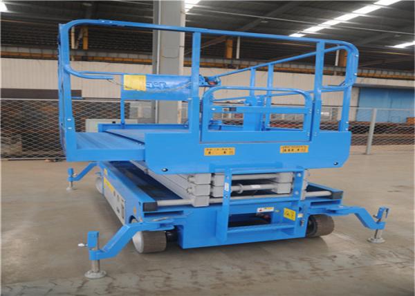 10m 13m 16m Lightweight Scissor Lift , Aerial Platform Lift Smooth Stable Raise Fall