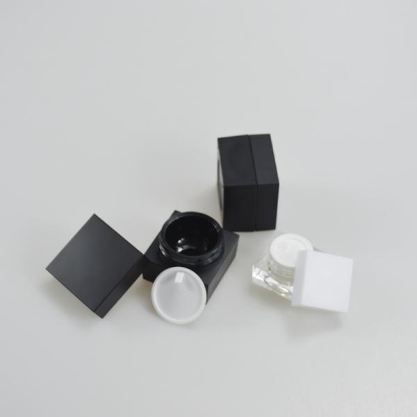 5g 10g квадратная акриловая банка косметическая банка Контейнер квадратной формы для OEM / ODM