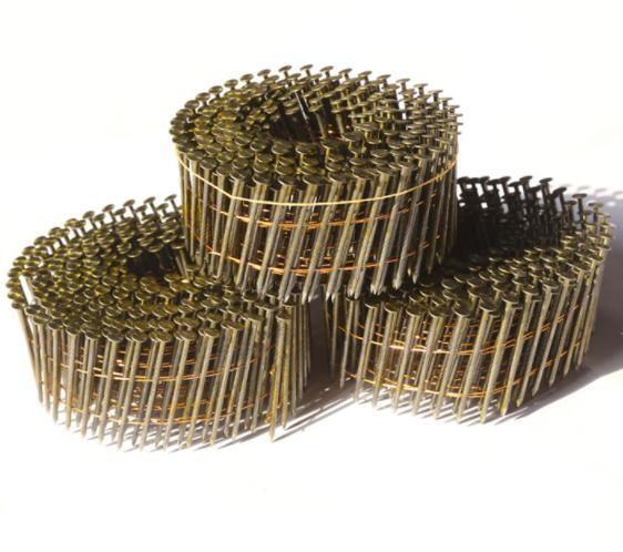 0.090 Galvanized Coil Nail Safety 15 Degree Wire Collated Coil Nails