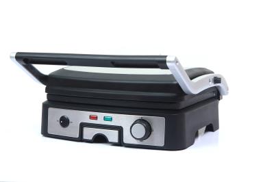 4 Slice Home Panini Grill With Stainless Steel Decorative Panel And Drip Tray