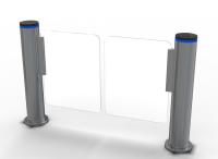 Acier inoxydable de Polonais 304 simples cylindrique de tourniquet de barrière d'oscillation pour le lobby