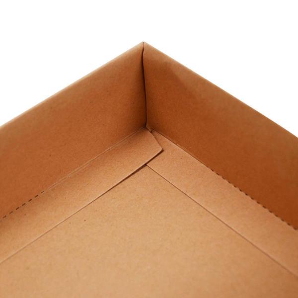 Clear PVC Front Window Cardboard Paper Corrugated Kraft Packing Box with Custom Logo