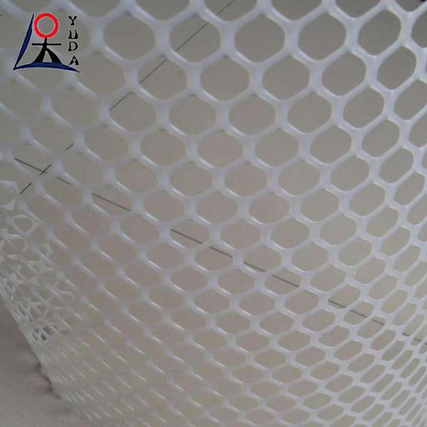 Malla plana extruida de plástico para aves de corral, HDPE, red de diamante gruesa