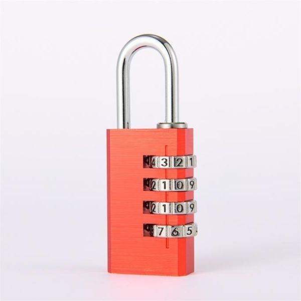 28MM 4-Digit Password Combination Padlock Chrome Plated Aluminum Double Blister RARLUX AM Model