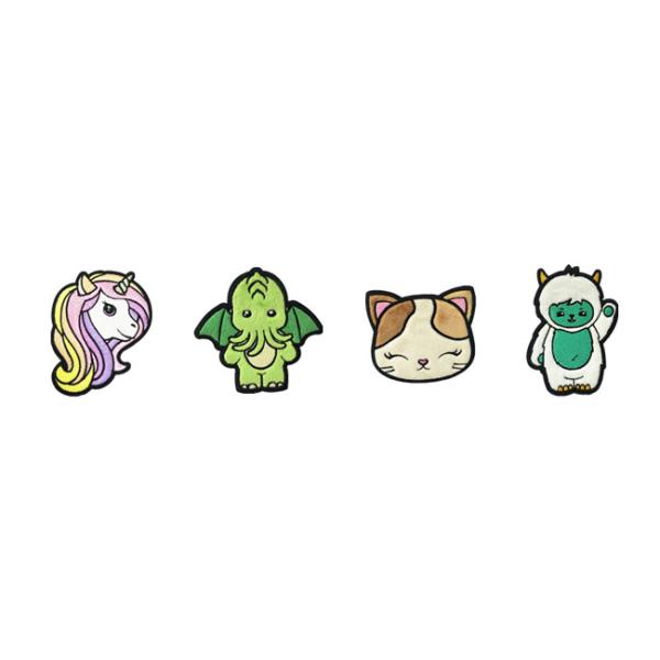 Furry Fabric Clothing Embroidery Patches Cute Animal Self - Adhesive Backing