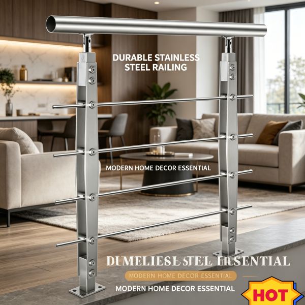 Indoor/Outdoor Stainless Steel Handrail Anti-corrosion Long-lasting Construction