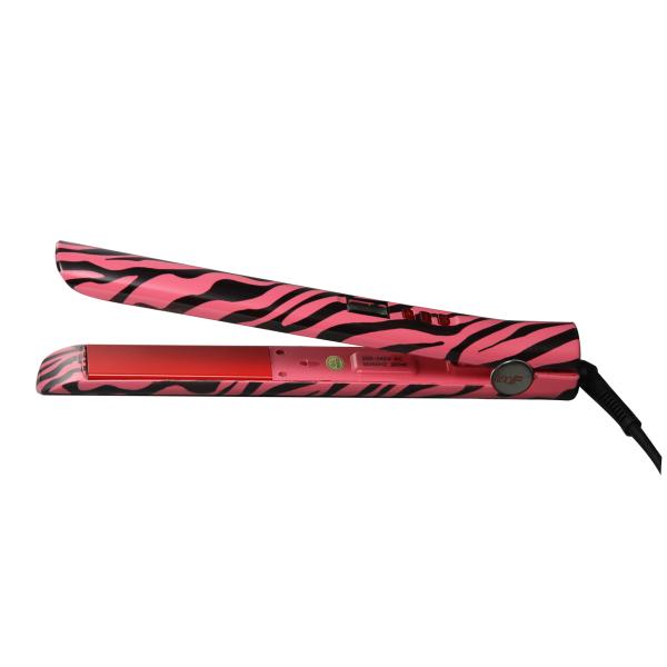 LCD red zebra high speed heat hair straightener iron Water transfer printing technology