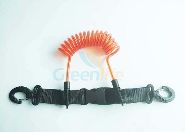 Quick Release steel tethering cable Scuba Diving Missed Rope With Buckle & Hook