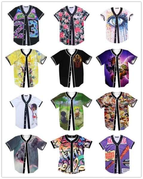 Multicolor Practical Baseball Shirts Jerseys Multipurpose Unisex