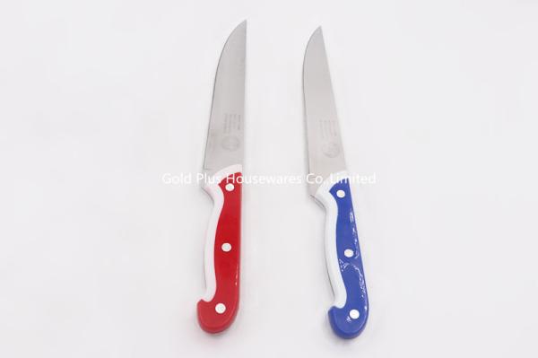 1.1mm  Cooking knife with plastic handle stainless steel professional custom red chinese chef knife