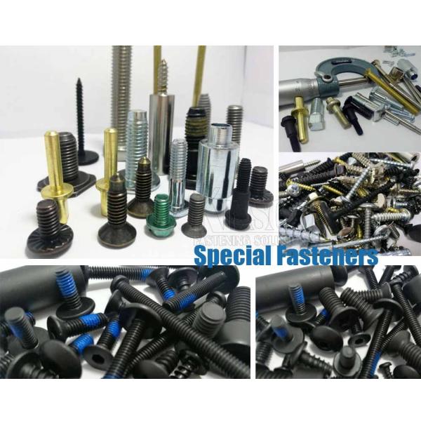 Special Hex Step Bolt with Steel Sharp Point nickel coating