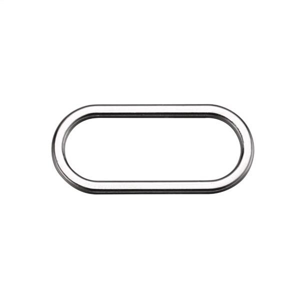 Adjustable Oval Oval Bra Strap Rings , 50mm Metal Swimwear Rings