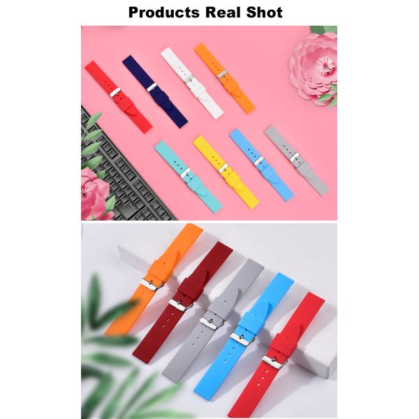 Smooth Surface Silicone Watch Band · 18–24mm | OEM/ODM - China Wholesaler SHX
