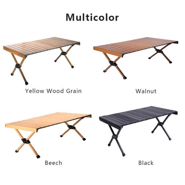 Lightweight Aluminum Folding Camping Table 120cm 30kg Load
