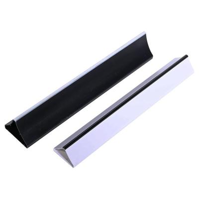 Custom Plastic Triangle Strip Black PVC Wall Skirting Guard Corner ABS Sliding Profile