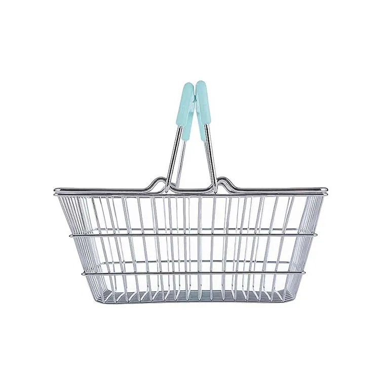 Factory custom size color stainless steel shopping basket