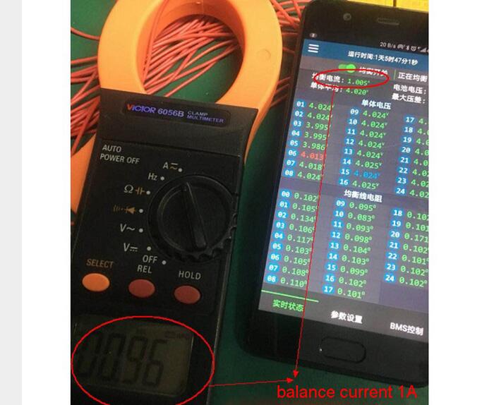 EJAB-JK-B1A24S 1A Active Battery Balancer 12S - 24S Aluminum Bluetooth Battery Equalizer