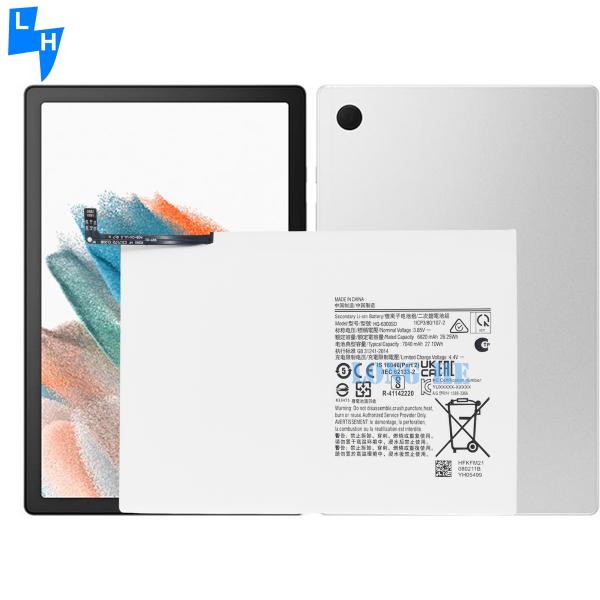 Samsung Galaxy Tab A8 2021 SM-X200 SM-X205 Аккумулятор HQ-6300SD Оригинальная емкость 7040mAh Белый