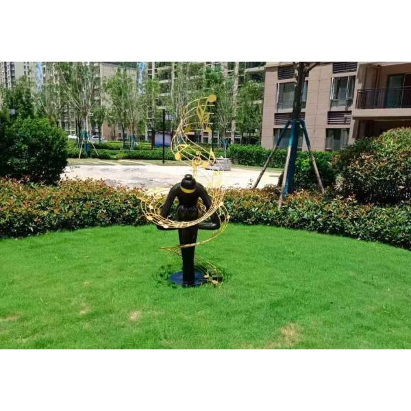 Современная на открытом воздухе медная скульптура для украшения сада