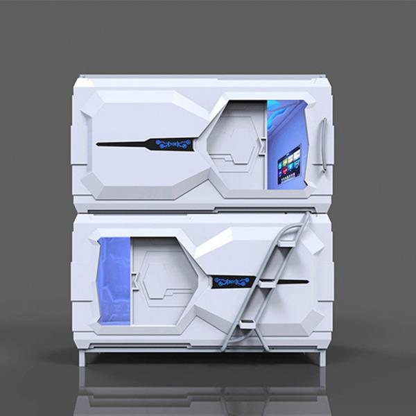 Technical Space Capsule Bed , Japanese Pod Beds For Capsule Hotel Double Bed