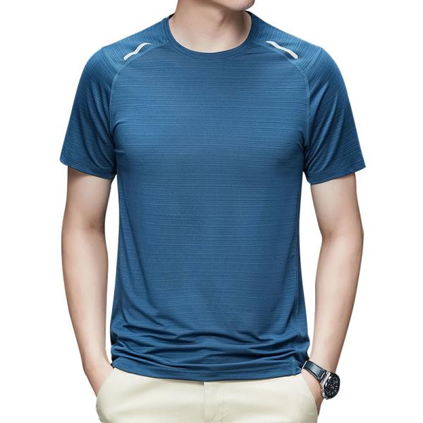 Summer Wholesale Short Sleeve Ice Thin Breathable Sports T Shirt Men