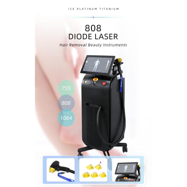 4K платина льда сопрано волос удаления диода машины 808nm депиляции лазера экрана 1800W Yag