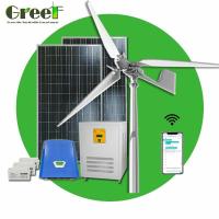 Sistema de gerador de turbinas eólicas de 5 kW com sistema solar eólico integrado na rede
